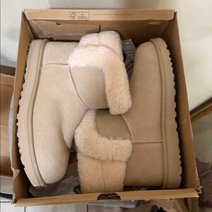 UGG shearling mini boots